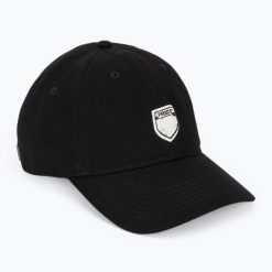 Czapka z daszkiem PROSTO Splash Shield. Czarne czapki z daszkiem damskie Prosto., bez wzorów, z bawełny. Za 94.99 zł.