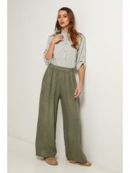 Fleur de Lin Bluzka w kolorze khaki rozmiar: M. Brązowe bluzki damskie Fleur de Lin, m, bez wzorów, bez kołnierzyka, bez ramiączek. Za 147.65 zł.