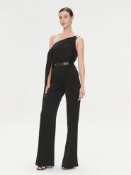 Marciano Guess Kombinezon Clara 4RGK38 9948Z Czarny Regular Fit. Czarne sukienki damskie Marciano Guess, z aplikacjami, z syntetyku, bez ramiączek. Za 1,609.00 zł.
