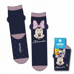 Skarpety Minnie Mouse 36-41. Niebieskie skarpetki damskie Disney, bez wzorów. Za 63.75 zł.