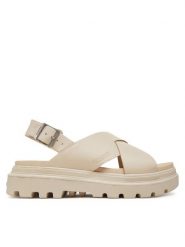 Palladium Sandały Pallacruise Crossed 94461-175-M Écru. Sandały damskie Palladium, bez wzorów, z nubiku, bez obcasa, na płaskiej podeszwie, bez zapięcia. Za 339.15 zł.