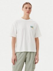 Napapijri T-Shirt S-Nice NP0A4IG4 Écru Regular Fit. T-shirty damskie Napapijri, s, bez wzorów, z bawełny, bez kołnierzyka. Za 119.99 zł.
