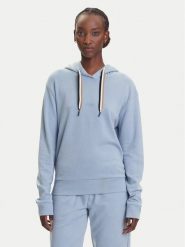 BOSS Bluza CP Stripe 50524760 Błękitny Regular Fit. Niebieskie bluzy damskie Boss, s, bez wzorów, z bawełny, bez kaptura. Za 329.99 zł.