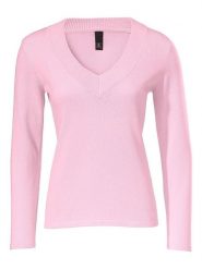 Heine Sweter w kolorze jasnoróżowym rozmiar: 42. Różowe swetry klasyczne damskie Heine, z bawełny, bez kołnierzyka. Za 78.99 zł.