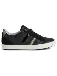 Geox Skórzane sneakersy "Blomiee" w kolorze czarnym rozmiar: 36. Czarne obuwie sportowe damskie Geox, z gumy, bez zapięcia. Za 135.49 zł.