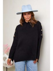 Soft Cashmere Sweter w kolorze czarnym rozmiar: 38/40. Czarne swetry klasyczne damskie Soft Cashmere, bez kołnierzyka. Za 120.93 zł.