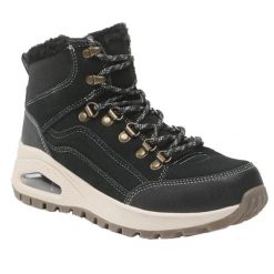 Buty trekkingowe Skechers. Czarne obuwie trekkingowe damskie Skechers, bez zapięcia. Za 326.99 zł.