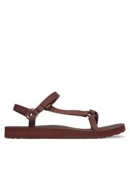 Teva Sandały Original Universal Slim 1150110 Bordowy. Czerwone sandały damskie Teva, bez wzorów, z materiału, bez obcasa, na płaskiej podeszwie, bez zapięcia. Za 299.99 zł.