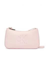 Calvin Klein Torebka Bold Ck Mini Bag LV04F1125G Różowy. Czerwone listonoszki damskie Calvin Klein, bez wzorów, ze skóry, bez dodatków. Za 289.99 zł.