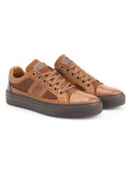 NoGRZ Skórzane sneakersy "A.Maggi" w kolorze jasnobrązowym rozmiar: 42. Brązowe obuwie sportowe damskie NoGRZ, bez zapięcia. Za 241.56 zł.