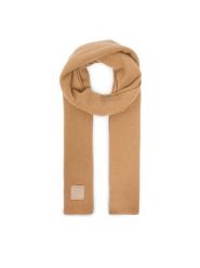 Calvin Klein Szalik Emblem LV04D8014G Beżowy. Brązowe szaliki damskie Calvin Klein, bez wzorów, z kaszmiru. Za 599.99 zł.