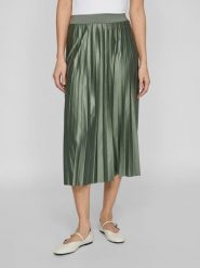 Vila Spódnica w kolorze zielonym rozmiar: XS. Zielone spódnice damskie Vila, na co dzień, xs, bez wzorów, midi. Za 113.99 zł.