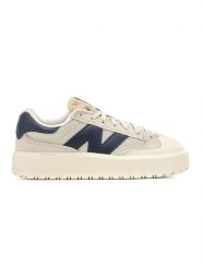 New Balance Skórzane sneakersy "CT302" w kolorze beżowo-czarnym rozmiar: 38,5. Brązowe obuwie sportowe damskie New Balance, z materiału, bez zapięcia. Za 309.65 zł.