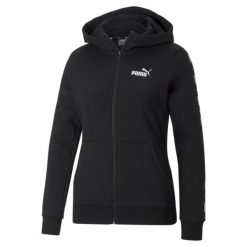 Puma Bluza Power Tape 67001101. Czarne bluzy damskie Puma, m, bez wzorów, z kapturem. Za 219.00 zł.