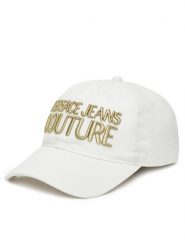Versace Jeans Couture Czapka z daszkiem 78VAZK32 Biały. Białe czapki z daszkiem damskie Versace Jeans Couture, bez wzorów, z bawełny. Za 179.99 zł.