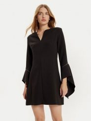 Rinascimento Sukienka koktajlowa CFC0121164003 Czarny Regular Fit. Czarne sukienki damskie Rinascimento, bez wzorów, z syntetyku, wizytowe, bez ramiączek. Za 269.99 zł.