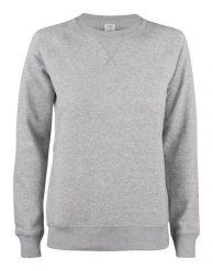 Clique Premium OC Bluza damska z okrągłym dekoltem z bawełny organicznej – grey. Szare bluzy damskie CLIQUE, m, bez wzorów, z bawełny, bez kaptura. Za 226.96 zł.