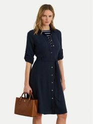 LAUREN RALPH LAUREN Sukienka koszulowa 200980920001 Granatowy Regular Fit. Niebieskie sukienki damskie Lauren Ralph Lauren, bez wzorów, z syntetyku, bez ramiączek. Za 1,299.00 zł.