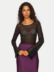 Vila Body Kaylee 14101423 Czarny Slim Fit. Czarne body i gorsety Vila, bez wzorów, z syntetyku. Za 89.99 zł.