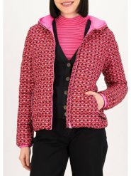 Blutsgeschwister Kurtka pikowana w kolorze różowo-czarnym rozmiar: M. Różowe kurtki damskie Blutsgeschwister, m, bez wzorów, z puchu, bez kaptura. Za 249.95 zł.