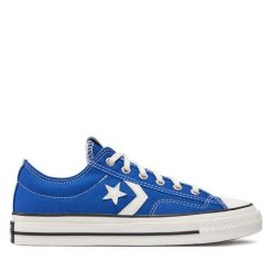 Trampki Converse. Niebieskie trampki damskie Converse, bez wzorów, bez zapięcia. Za 239.99 zł.