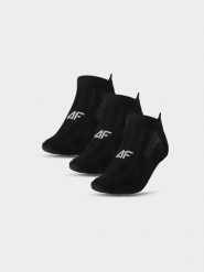 4F Skarpetki treningowe przed kostkę (3-pack) damskie - czarne 35-38. Czarne skarpetki damskie 4F, bez wzorów, z elastanu. Za 44.99 zł.