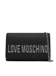 LOVE MOSCHINO Torebka JC4103PP1PKD000B Czarny. Czarne torebki wieczorowe damskie Love Moschino, bez wzorów, ze skóry, bez dodatków. Za 699.99 zł.
