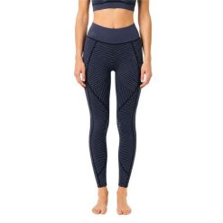 Legginsy treningowe damskie Lacoste. Niebieskie legginsy damskie Lacoste, l, bez wzorów, z dzianiny. Za 347.00 zł.