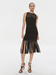 Marella Sukienka letnia Cacao 2413391022 Czarny Regular Fit. Czarne sukienki damskie Marella, bez wzorów, z wiskozy, bez ramiączek. Za 659.99 zł.