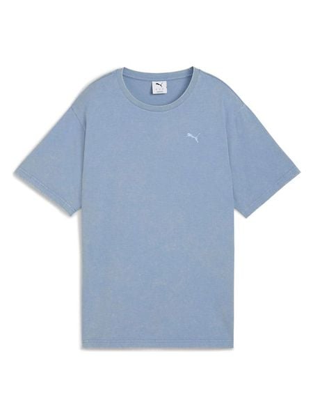 Puma Koszulka w kolorze błękitnym rozmiar: XL. Niebieskie koszulki damskie Puma, xl, bez wzorów, bez kołnierzyka, bez ramiączek. Za 74.46 zł.