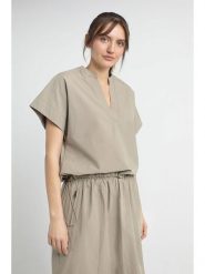 Josephine & Co Bluzka "June" w kolorze khaki rozmiar: 42. Brązowe bluzki damskie Josephine & Co, bez wzorów, z bawełny, bez kołnierzyka, bez ramiączek. Za 195.99 zł.