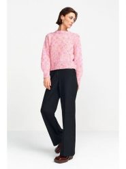 Rich & Royal Sweter w kolorze jasnoróżowym rozmiar: L. Różowe swetry klasyczne damskie Rich & Royal, l, z wełny, bez kołnierzyka. Za 195.99 zł.