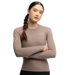 Damska koszulka kolarska z długim rękawem Siroko M9-W Scanuppia Brown. Brązowe koszulki damskie SIROKO, m, bez wzorów, z tkaniny, bez kołnierzyka, bez ramiączek. Za 252.00 zł.