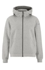 Craft Community 2.0 FZ Hoodie W – Damska bluza z kapturem na zamek,. Szare bluzy damskie Craft, m, bez wzorów, z bawełny, z kapturem. Za 308.45 zł.