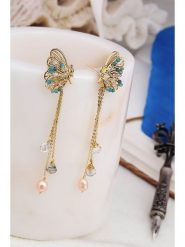 Pierres delicates Kolczyki w kolorze jasnoróżowo-turkusowym z perłami rozmiar: onesize. Różowe kolczyki damskie Pierres delicates, z perłą, z mosiądzu. Za 82.83 zł.