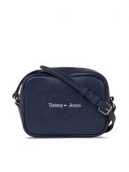 Tommy Jeans Torebka Camera Bag AW0AW15029 Granatowy. Niebieskie listonoszki damskie Tommy Jeans, bez wzorów, z jeansu, bez dodatków. Za 159.99 zł.