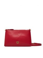 PINKO Torebka Flat Horizontal Mini PE 25 PCPL 104277 A0F1 Czerwony. Czerwone listonoszki damskie Pinko, bez wzorów, ze skóry, bez dodatków. Za 309.99 zł.