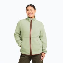 Bluza polarowa damska Jack Wolfskin Lite Curl Full Zip. Zielone bluzy damskie Jack Wolfskin, m, bez wzorów, z materiału, bez kaptura. Za 509.99 zł.