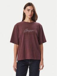 BOSS T-Shirt C_Eregular_8 50571460 Bordowy Regular Fit. Czerwone t-shirty damskie Boss, s, bez wzorów, z bawełny, bez kołnierzyka. Za 319.99 zł.