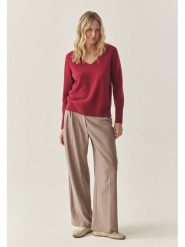 TATUUM Kaszmirowy sweter w kolorze czerwonym rozmiar: L. Czerwone swetry klasyczne damskie TATUUM, l, z kaszmiru, bez kołnierzyka. Za 334.95 zł.