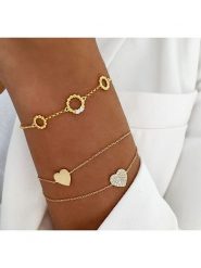 DI GIORGIO Pozłacana bransoletka z elementami ozdobnymi rozmiar: onesize. Żółte bransoletki damskie DI GIORGIO, pozłacane. Za 124.95 zł.