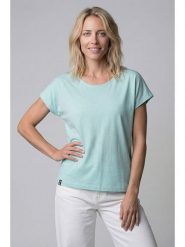Alife and kickin Koszulka "Sofia" w kolorze turkusowym rozmiar: XS. Niebieskie bluzki damskie Alife and Kickin, xs, bez wzorów, z bawełny, bez kołnierzyka, bez ramiączek. Za 43.99 zł.