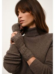 Just Cashmere Kaszmirowe mitenki "Bale" w kolorze brązowym rozmiar: onesize. Brązowe rękawiczki damskie Just Cashmere, bez wzorów, z kaszmiru. Za 143.99 zł.