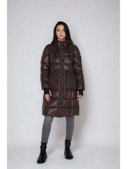 Steve Madden Płaszcz zimowy w kolorze brązowym rozmiar: L. Brązowe płaszcze damskie Steve Madden, na zimę, l, bez wzorów, z puchu, bez kaptura. Za 374.19 zł.