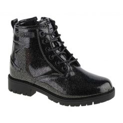 Buty Big Star Shoes II374047 czarne. Czarne buty sportowe dziewczęce z materiału, bez zapięcia. Za 243.63 zł.
