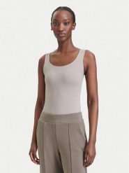 Guess Body V6YP17 K4709 Beżowy ciemny Slim Fit. Brązowe body i gorsety Guess, z aplikacjami, z syntetyku. Za 234.99 zł.