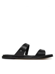 MICHAEL Michael Kors Klapki Jaida 40S5JDFS1L Czarny. Czarne klapki damskie MICHAEL Michael Kors, bez wzorów, ze skóry, bez obcasa, bez zapięcia. Za 279.99 zł.