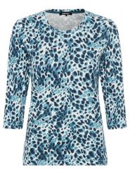 Olsen Koszulka w kolorze turkusowym rozmiar: 40. Niebieskie bluzki damskie Olsen, bez wzorów, z bawełny, bez kołnierzyka, bez ramiączek. Za 52.99 zł.