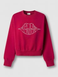 Pepe Jeans Bluza "Bernis" w kolorze czerwonym rozmiar: S. Czerwone bluzy damskie Pepe Jeans, s, bez wzorów, z bawełny, bez kaptura. Za 170.95 zł.