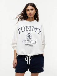 Tommy Hilfiger Bluza Kobiety Bawełna (100%) biały|wielokolorowy, S. Białe bluzy damskie Tommy Hilfiger, s, bez wzorów, z bawełny, bez kaptura. Za 649.95 zł.
